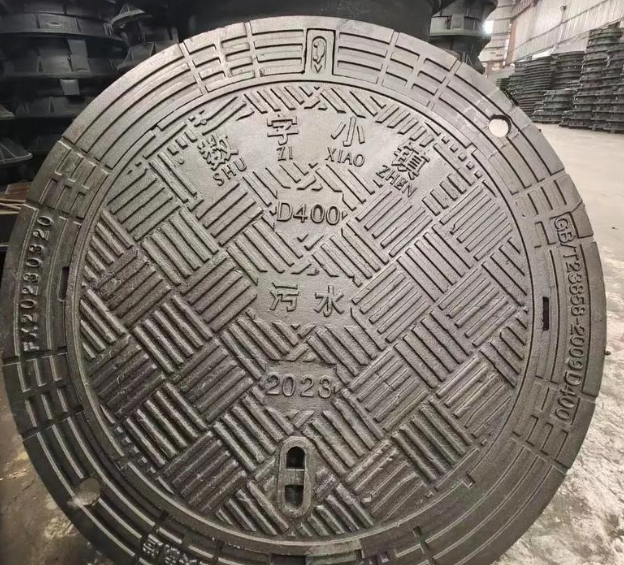 龙南球墨铸铁防沉降井盖展示